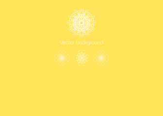 yellow background with geometric pattern