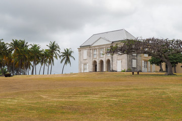 Exterior of Habitation Murat in Marie Galante, Guadeloupe