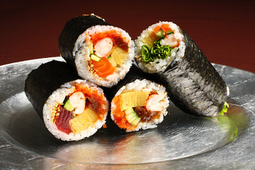 maki rolls, japanese food