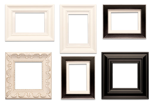 Picture Frames isolated on White background