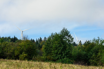 Fototapeta premium Wind turbine renewable energy source.