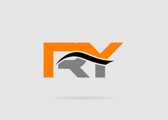 Letter R and Y monogram logo
