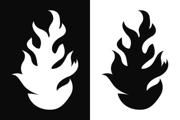 flame icon vector