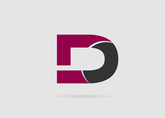 Letter d logo icon design template elements
