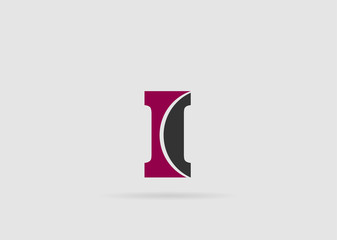 Letter i logo icon design template elements
