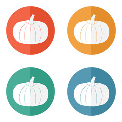 Pumpkin icon. Halloween symbol