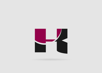 Abstract letter K logo design template
