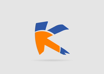 Abstract icon based on the letter k
