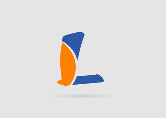 Abstract icon based on the letter L
