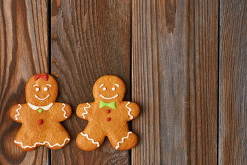 Christmas homemade gingerbread cookies