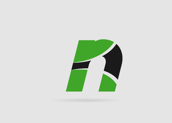 Fototapeta premium Letter n logo icon 
