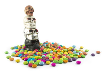 halloween candy skull