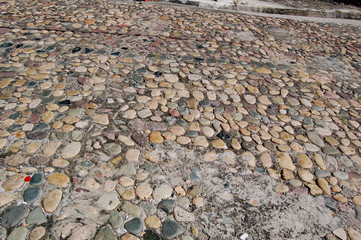 road surface made of rock