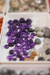 Purple quartz stone gems