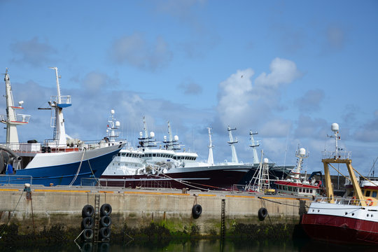 Close up to Industrial Fishing Boats