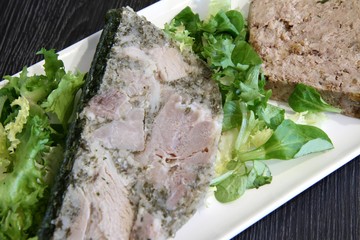 plateau de charcuterie,terrines de campagne