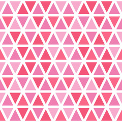 Seamless pink abstract pattern. Seamless multicolored geometric triange background. Vector illustration.