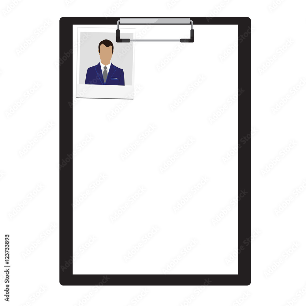 Wall mural Clipboard with photo