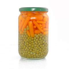 Conserve petits pois carotte