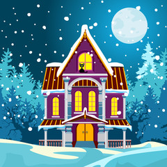 Fototapeta premium beautiful castle in the forest.