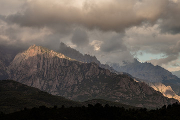 Stormy mountains of Corsica