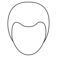 Man cartoon icon. Avatar people person and human theme. Isolated design. Vector illustration