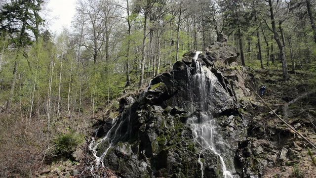 A waterfall in the Harz, Germany.