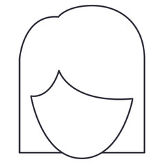 Woman cartoon icon. Avatar people person and human theme. Isolated design. Vector illustration