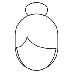 Woman cartoon icon. Avatar people person and human theme. Isolated design. Vector illustration