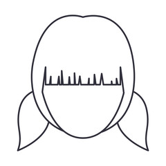 Woman cartoon icon. Avatar people person and human theme. Isolated design. Vector illustration