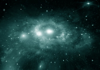 Naklejka premium galaxy in a free space