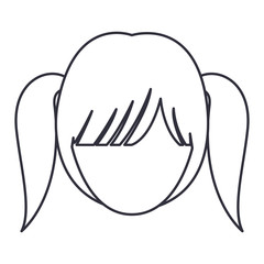 Woman cartoon icon. Avatar people person and human theme. Isolated design. Vector illustration