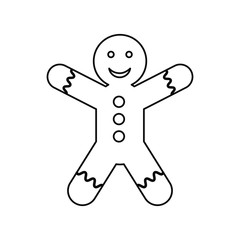 Coockie icon. Merry christmas season celebration and decoration theme. Isolated design. Vector illustration