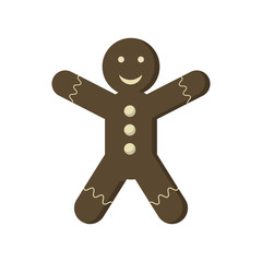 Coockie icon. Merry christmas season celebration and decoration theme. Isolated design. Vector illustration