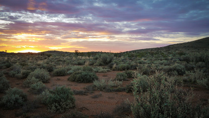 Sonnenuntergang im Outback in Australien