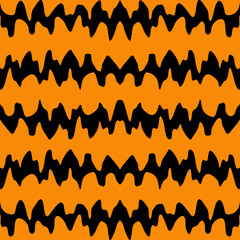 Abstract seamless pattern for girls,boys, children, halloween.Creative vector background with waves.Funny wallpaper for textile and fabric.Fashion style.Colorful bright