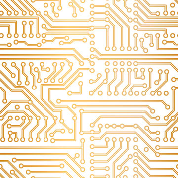 Vector golden technology pattern