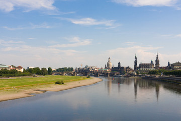 Panorama über Skyline von Dresden