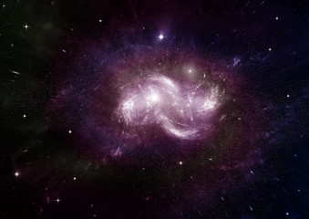 galaxy in a free space