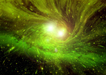 galaxy in a free space