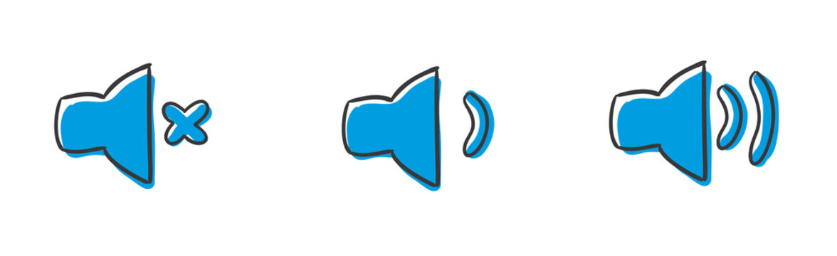 Stick Figure Series Icon / Lautsprecher