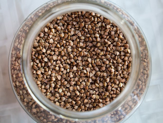 Buckwheat cereal close up
