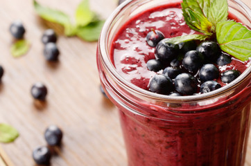 Blueberry healthy smoothie