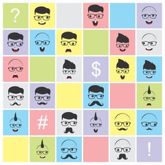 geek cartoon character