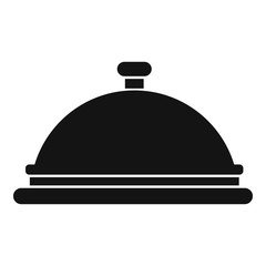 Restaurant cloche icon. Simple illustration of restaurant cloche vector icon for web