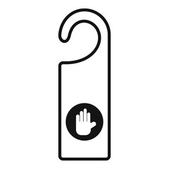 Do not disturb sign icon. Simple illustration of do not disturb sign vector icon for web