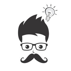 geek cartoon character