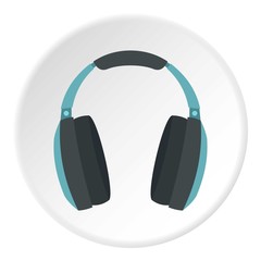 Headphone icon. Flat illustration of headphone vector icon for web design