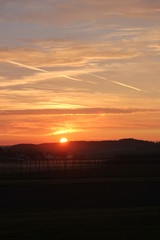 Sonnenuntergang in der Hallertau