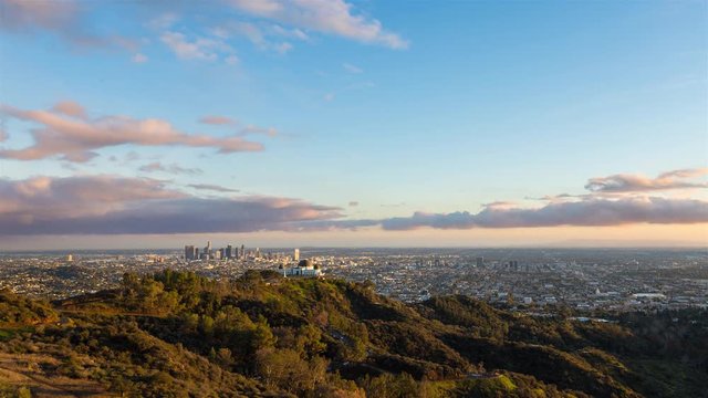 Los Angeles After Storm Day To Night Timelapse